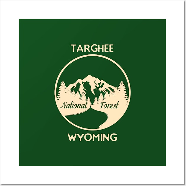 Targhee National Forest Wyoming Wall Art by Compton Designs